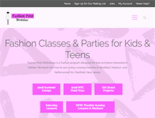 Tablet Screenshot of fashionfirstworkshops.com
